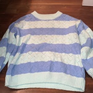 francesca’s collection stripped knit sweater